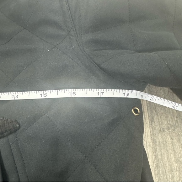 Lauren Ralph Lauren Black Quilted Hunting Field Jacket Petite Small - Picture 8 of 10